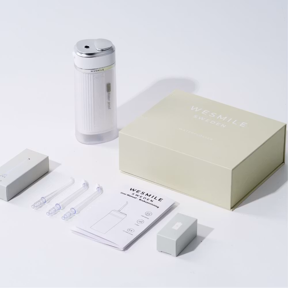 Water Flosser Pro med mundstykker og etui